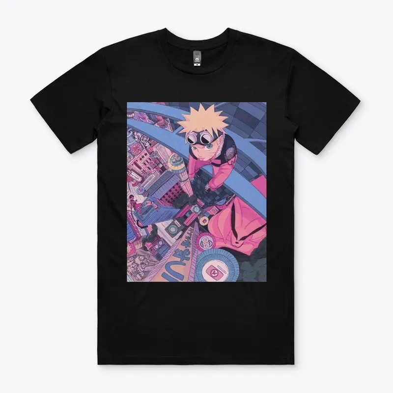 Anime Skyscraper Inspired Graphic Tee